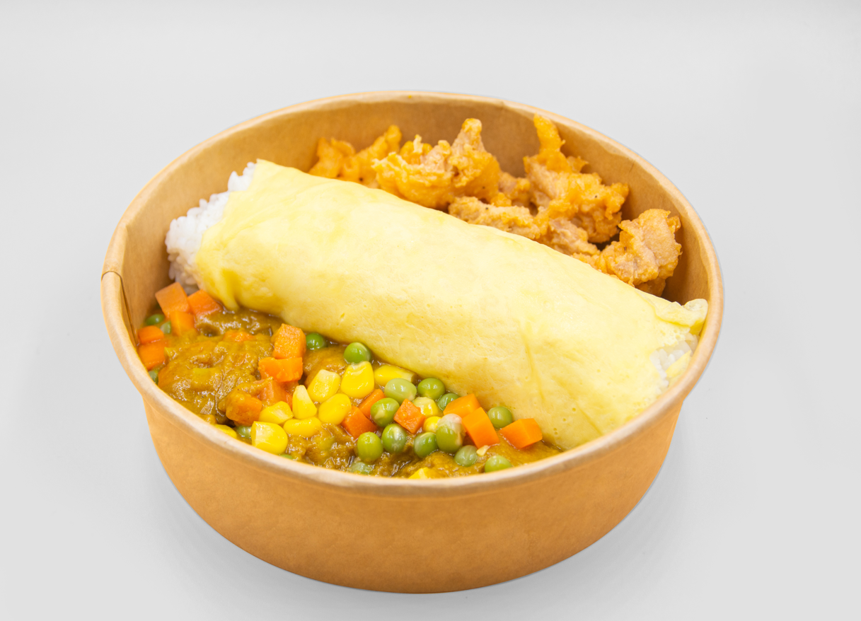 唐揚雞塊咖喱蛋包飯